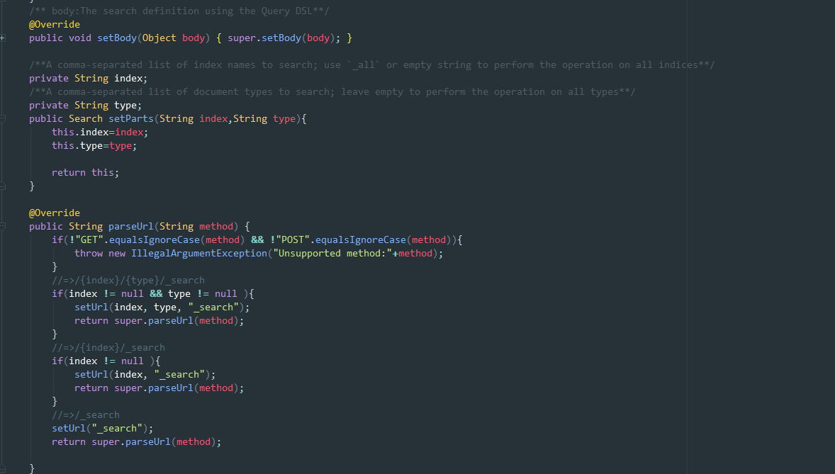 Url Part, Request Body and supported HTTP methods